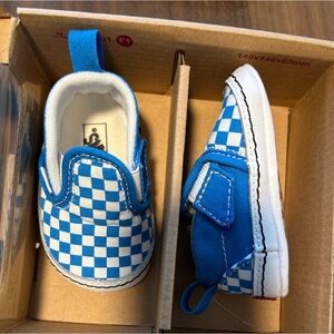 Infant Vans Footwear! Blue checkered
